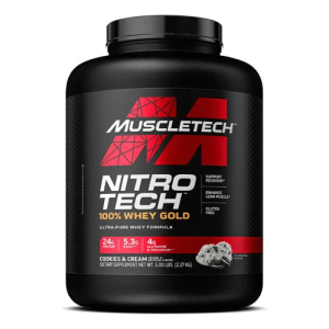 NitroTech Whey Gold 5 lb + Platinum Creatina – MuscleTech