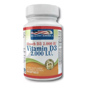 Vitamin D3 2000 IU 100 Cápsulas - Fortalece Huesos y Defensas