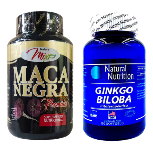 Maca Negra + Ginkgo Biloba – Potencia física, mental y sexual