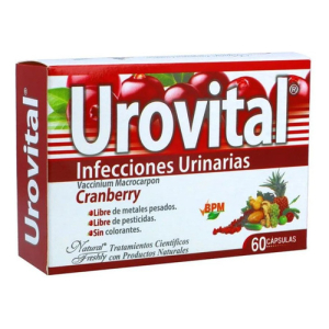 Urovital Cranberry 60 Cápsulas - Apoyo urinario natural