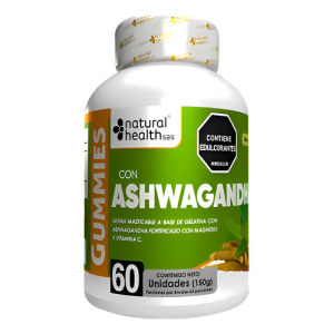 Ashwagandha Con Magnesio Y Vitamina C X60 Gomas Menta