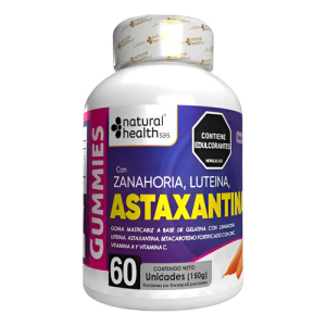 Astaxantina Zanahoria Luteina X60 Gomas Tutifruti