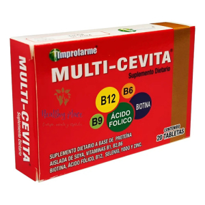 Multivitamínico Multi-cevita Improfarme Energizante Antioxidante 20 Tabletas Neutro