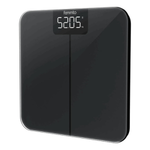 Báscula Personal Digital Femmto Bws11, Hasta 180 Kg Negro 1.5v