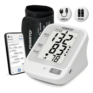 Tensiómetro Digital De Brazo Femmto Kf-65x Para 2 Usuarios Gris