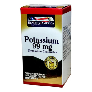 Potasio 99mg 100tab Healthy America Sabor Sin Sabor