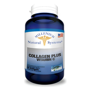 Collagen Plus Vitamina C X 60 Softgels Colágeno Millenium Natural Systems Sin Sabor